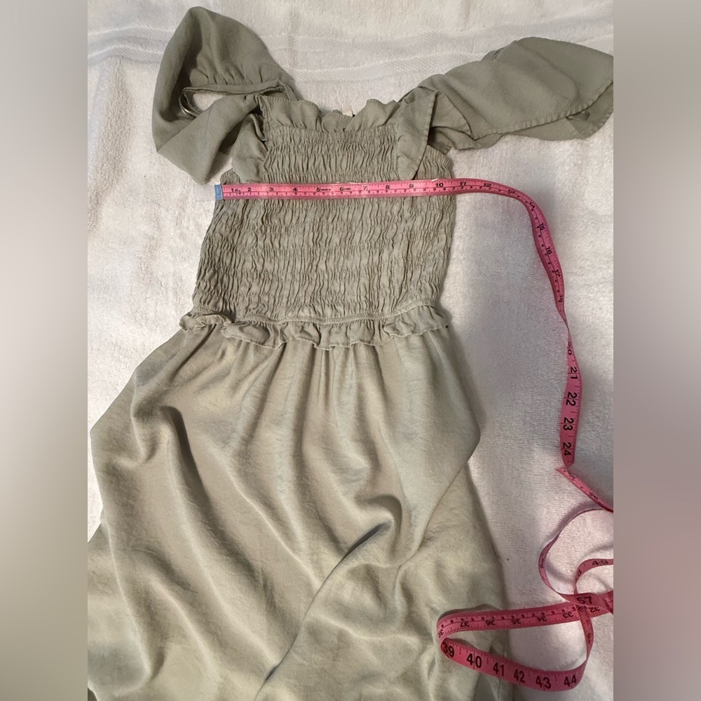 Moon River Green Sage Maxi Dress size M - Picture 3 of 5